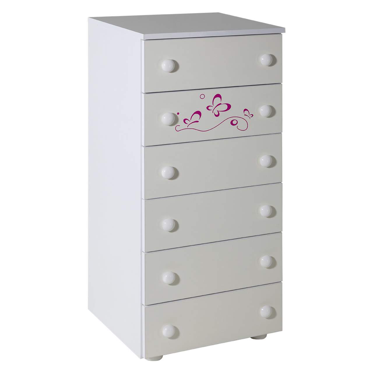 Lolek Pink Butterfly Childrens Cabinets Childrens Cabinet Hella