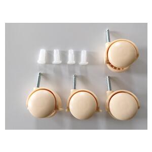 Točkići za krevetić BEŽ -set 4 komada