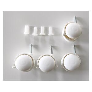 Točkići za krevetić Beli -set 4 komada